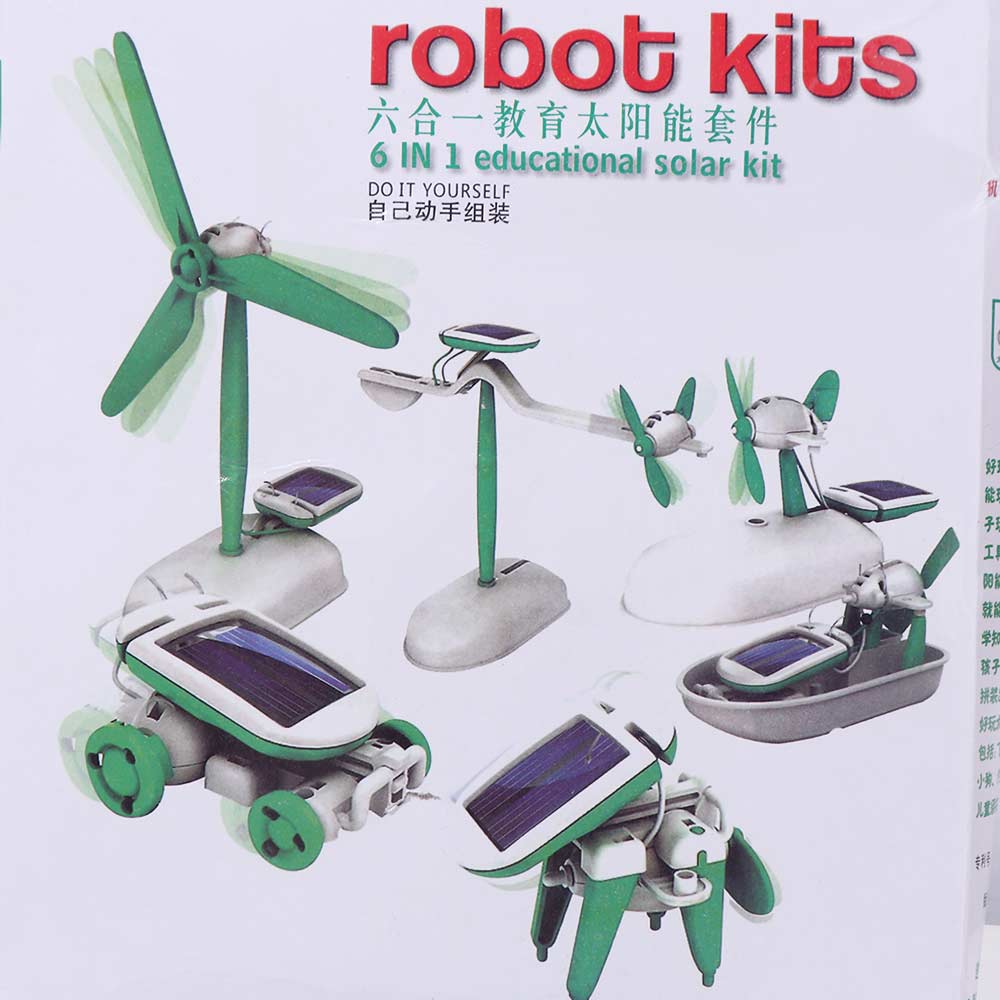 Renewable Energy Lab - 6-in-1 zonne-energie robot, duurzame energie, educatief
