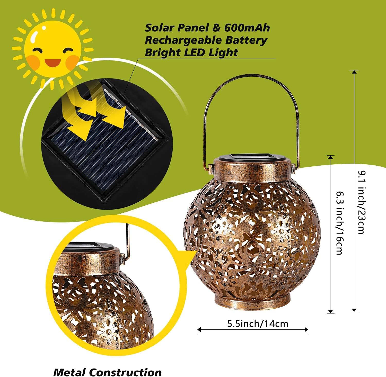 1-6PCS Marokkaanse zonne-lanta - Solar Street Light Led recensie en prijs